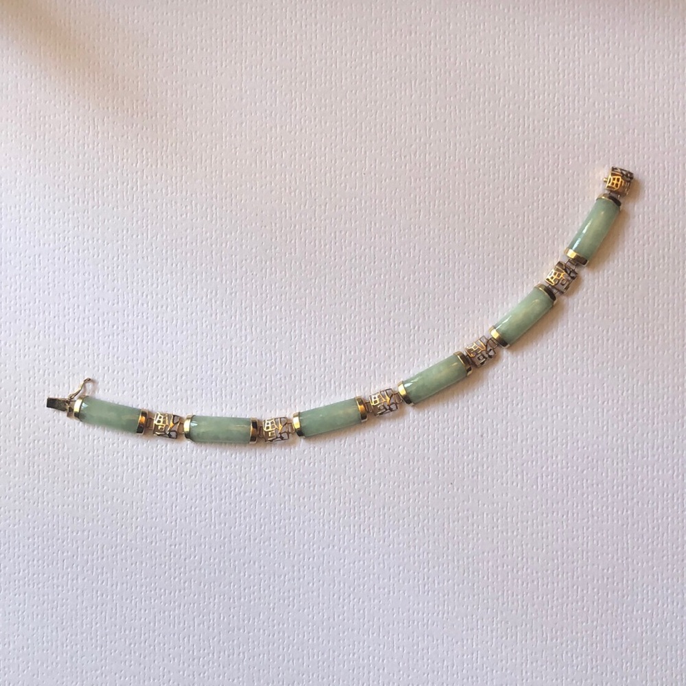 14k and Jade Bracelet